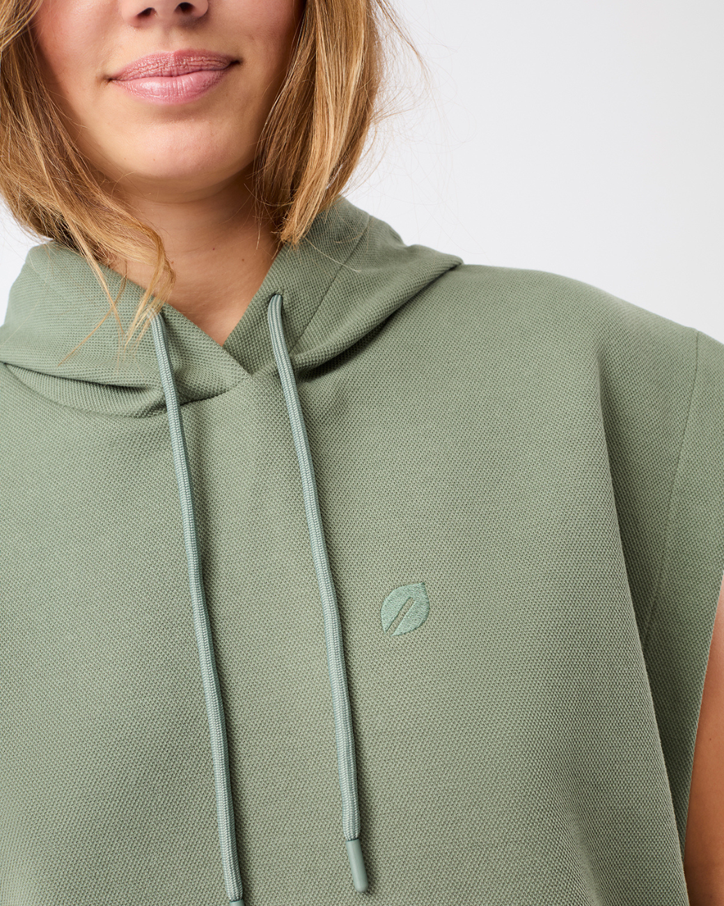 Hoddie Vest - Charcoal Green