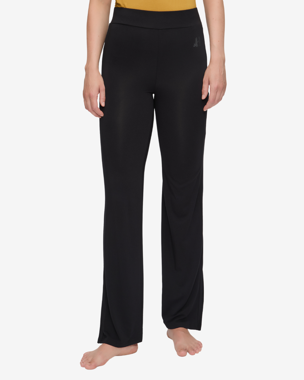 Wide Long Yogahose - Black