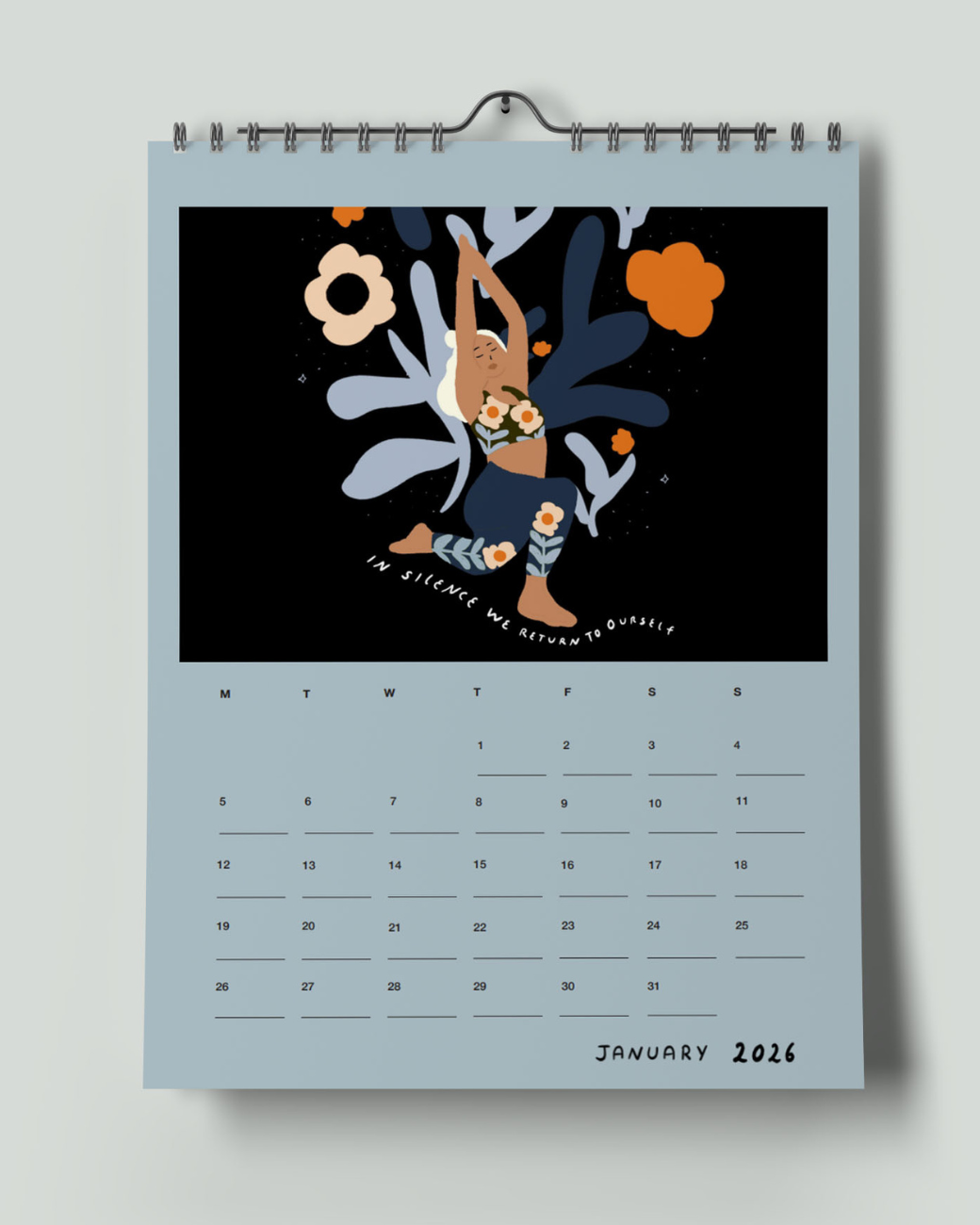 Yoga Kalender 2026 Januar