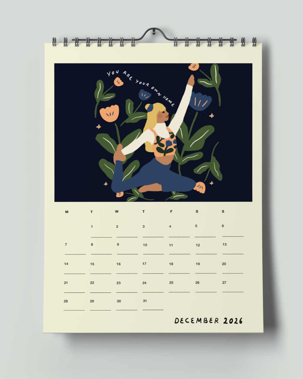 Yoga Kalender 2026 December