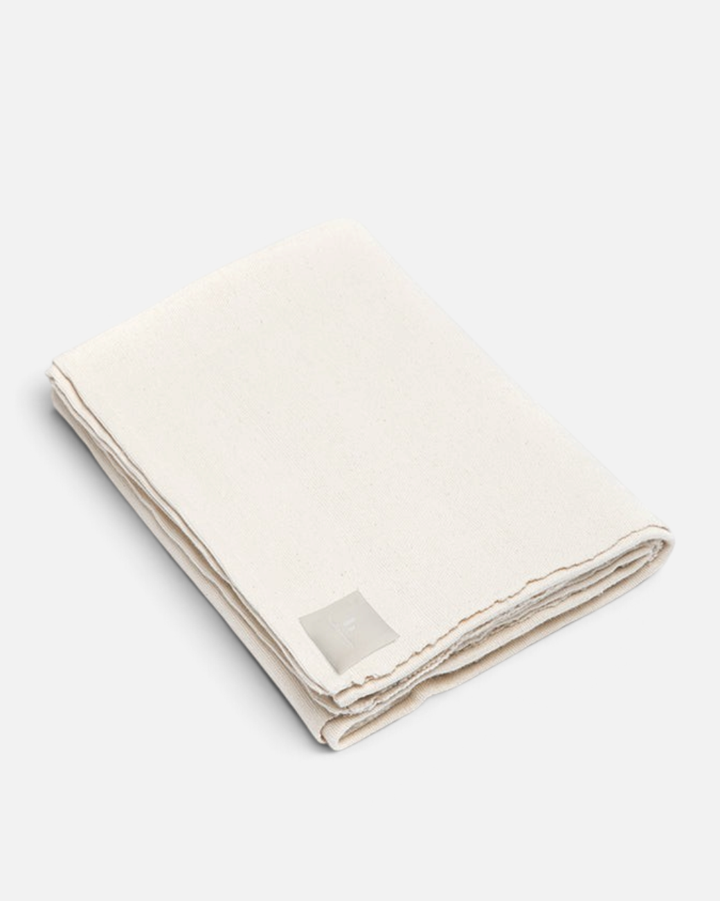 greenyogashop Everyday Blanket in Natur aus 100% handgewebter Baumwolle, ideal für Yoga und Meditation