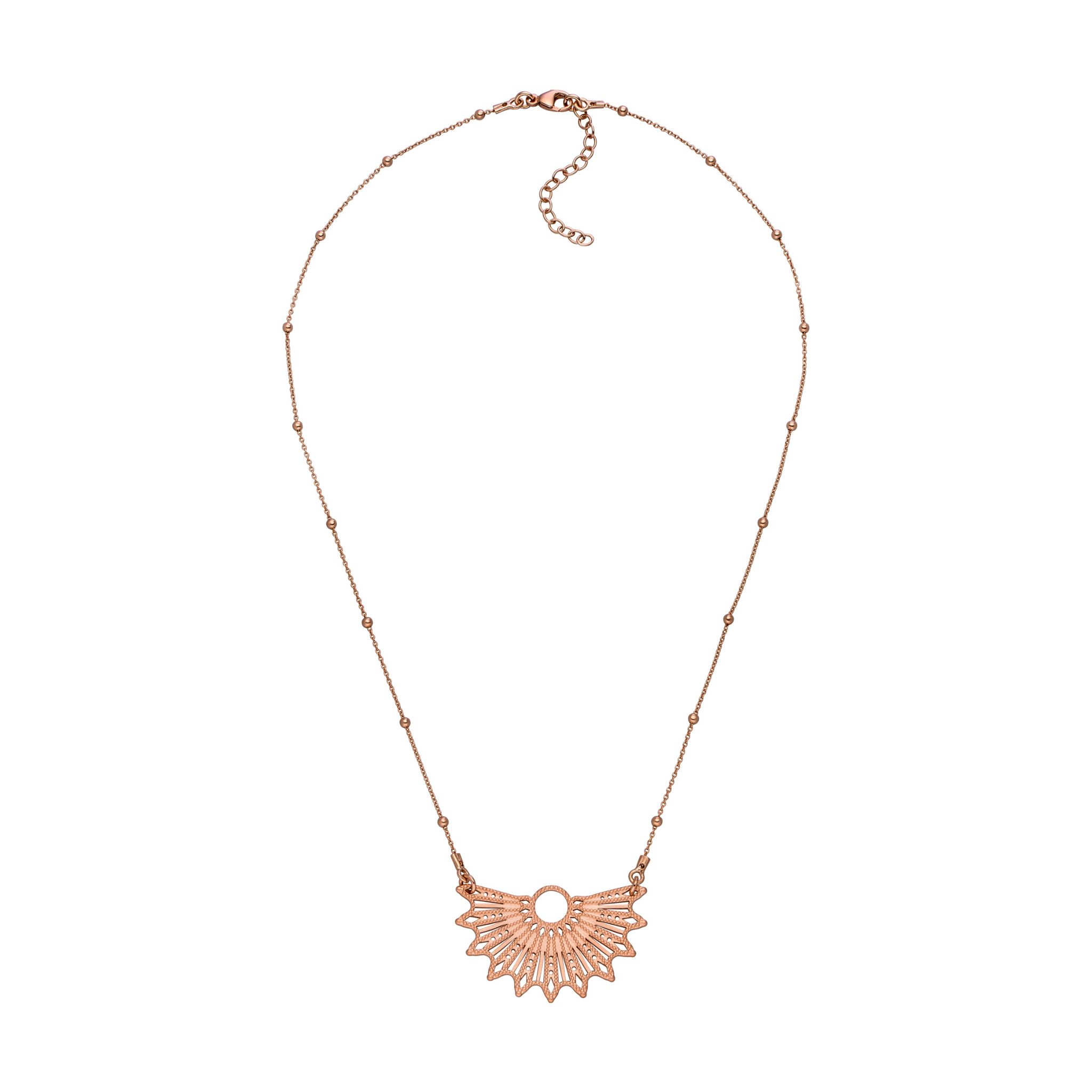 Feine Transformations-Kette Inner Light Roségold – Detail Sonnensymbol – Hoffnungsträger