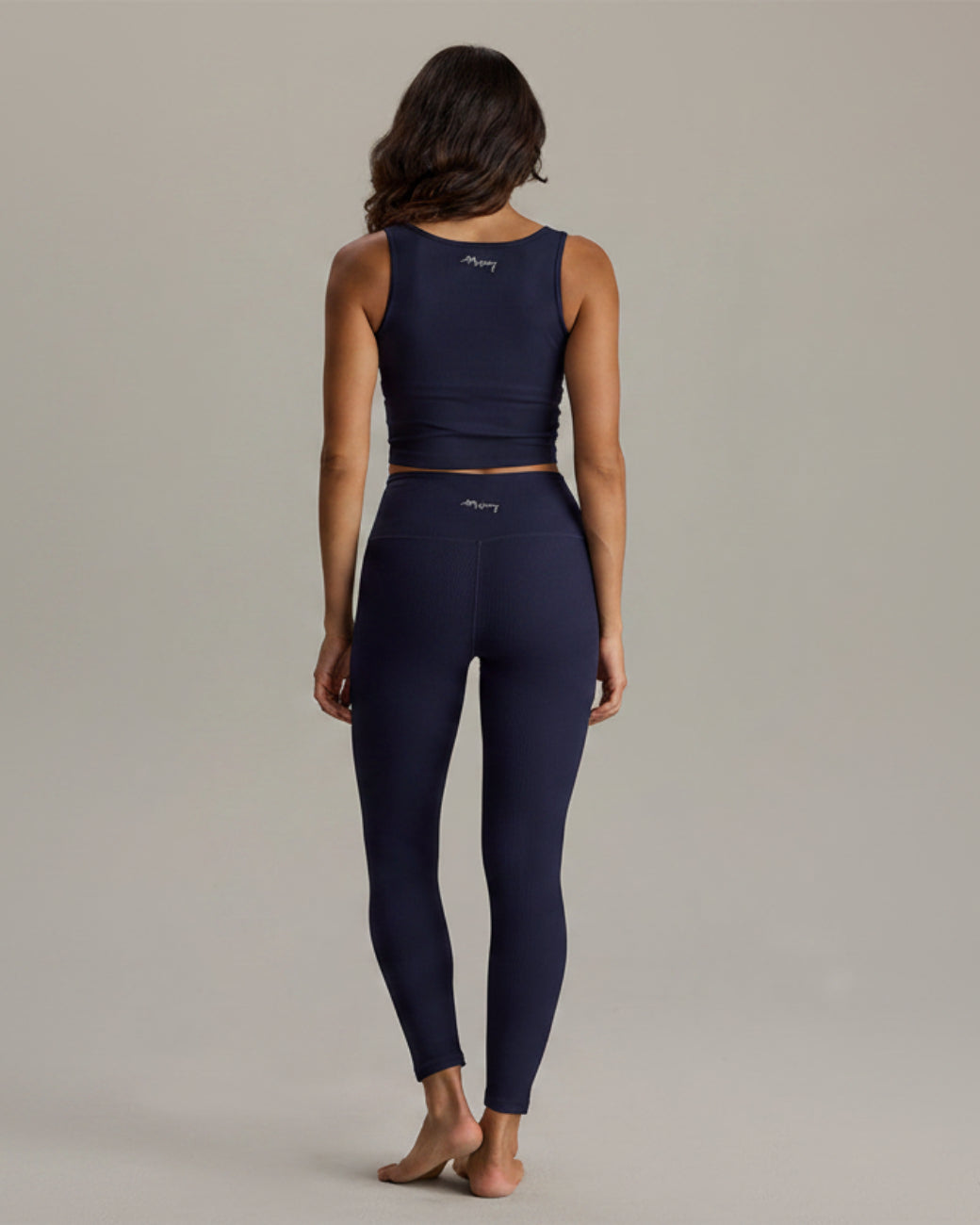 Leggings Ribbed - Baritone Blue