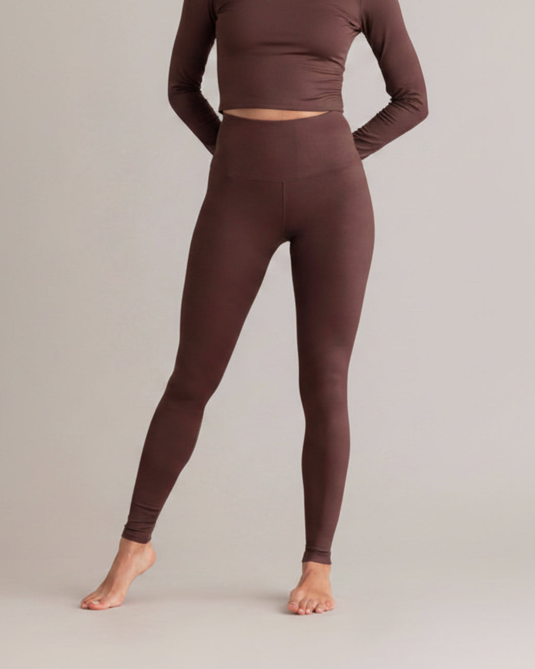 Leggings Always Dressed Soft Brown – Seitenansicht – Hey Honey