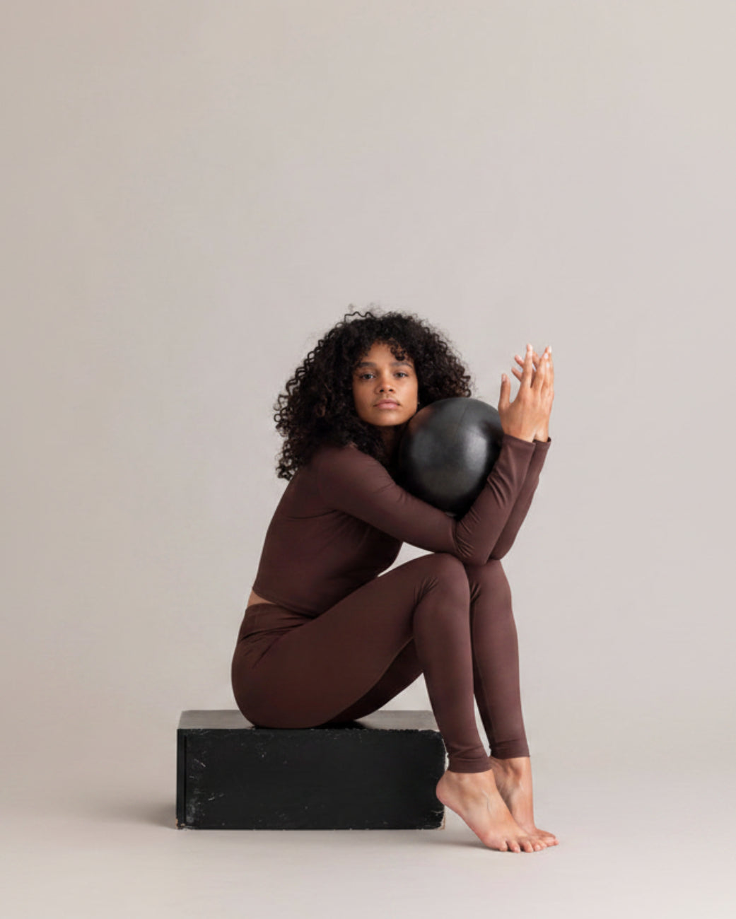Leggings Always Dressed Soft Brown – Bundansicht – Hey Honey