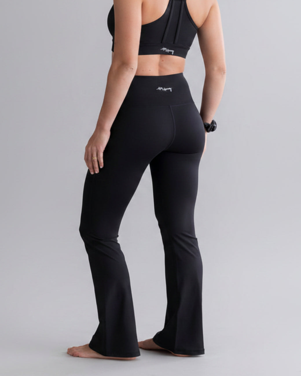 Leggings Flared Cotton Touch Black – Seitenansicht – Hey Honey