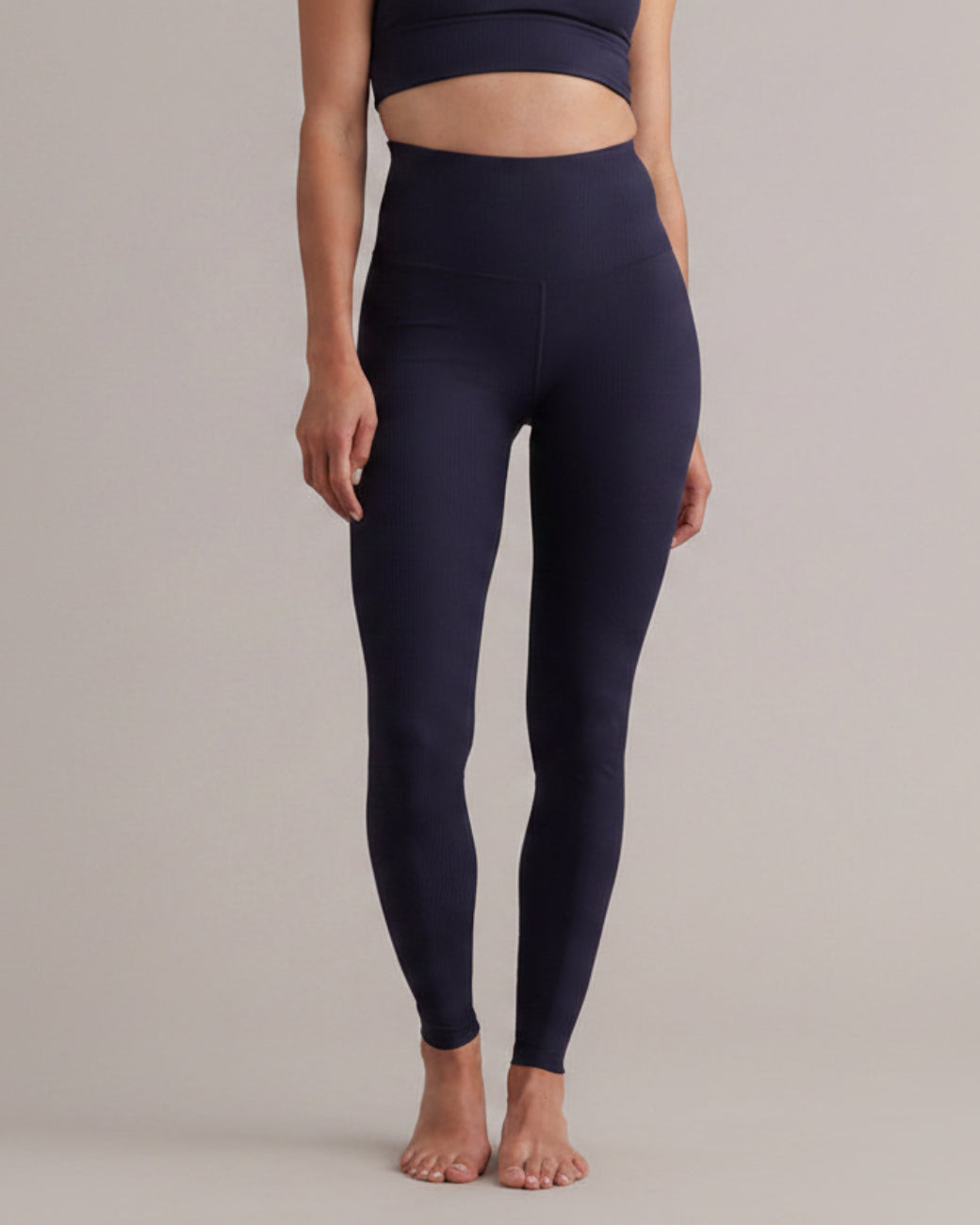 Leggings Ribbed Baritone Blue – Studioaufnahme – Hey Honey