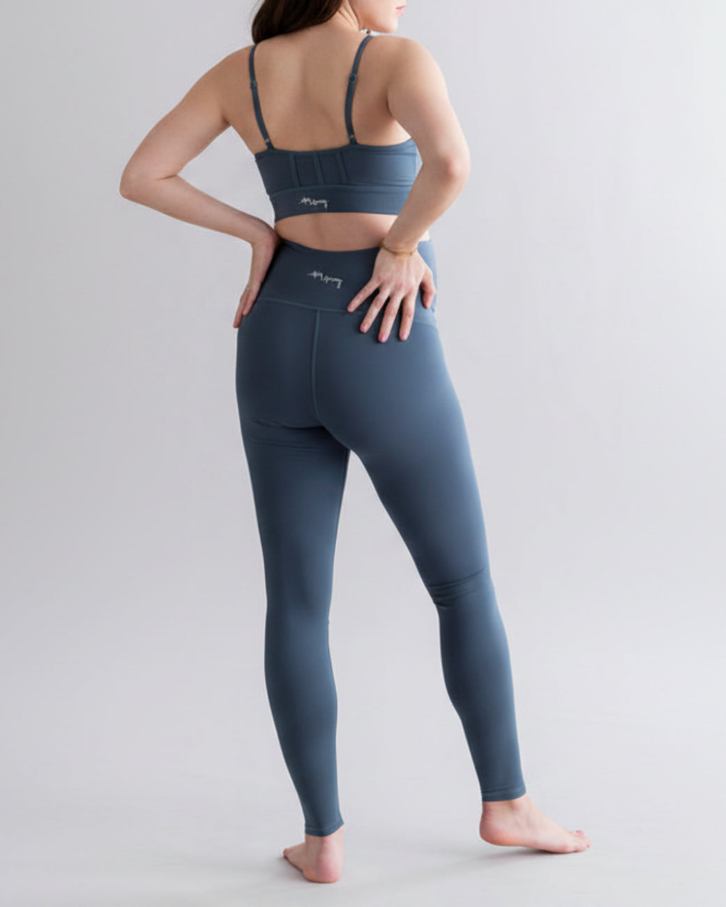 Umstandsleggings Cotton Touch Teal – Studioaufnahme – Hey Honey