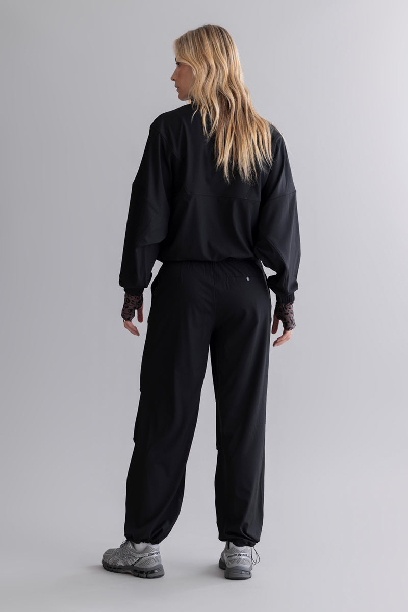 Ribstop Pants Black – Rückansicht – Hey Honey