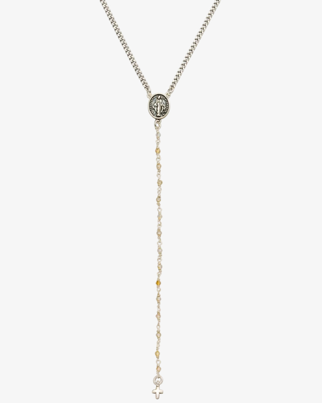 Rosenkranz Kette Prayer Silber Citrin – Halskette von Hoffnungsträger