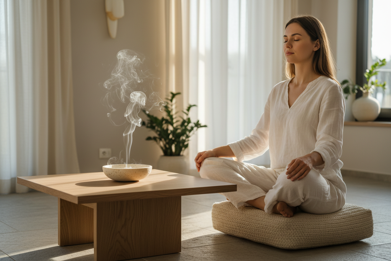 Travertin Phiale Räucherschale - realitätsnah