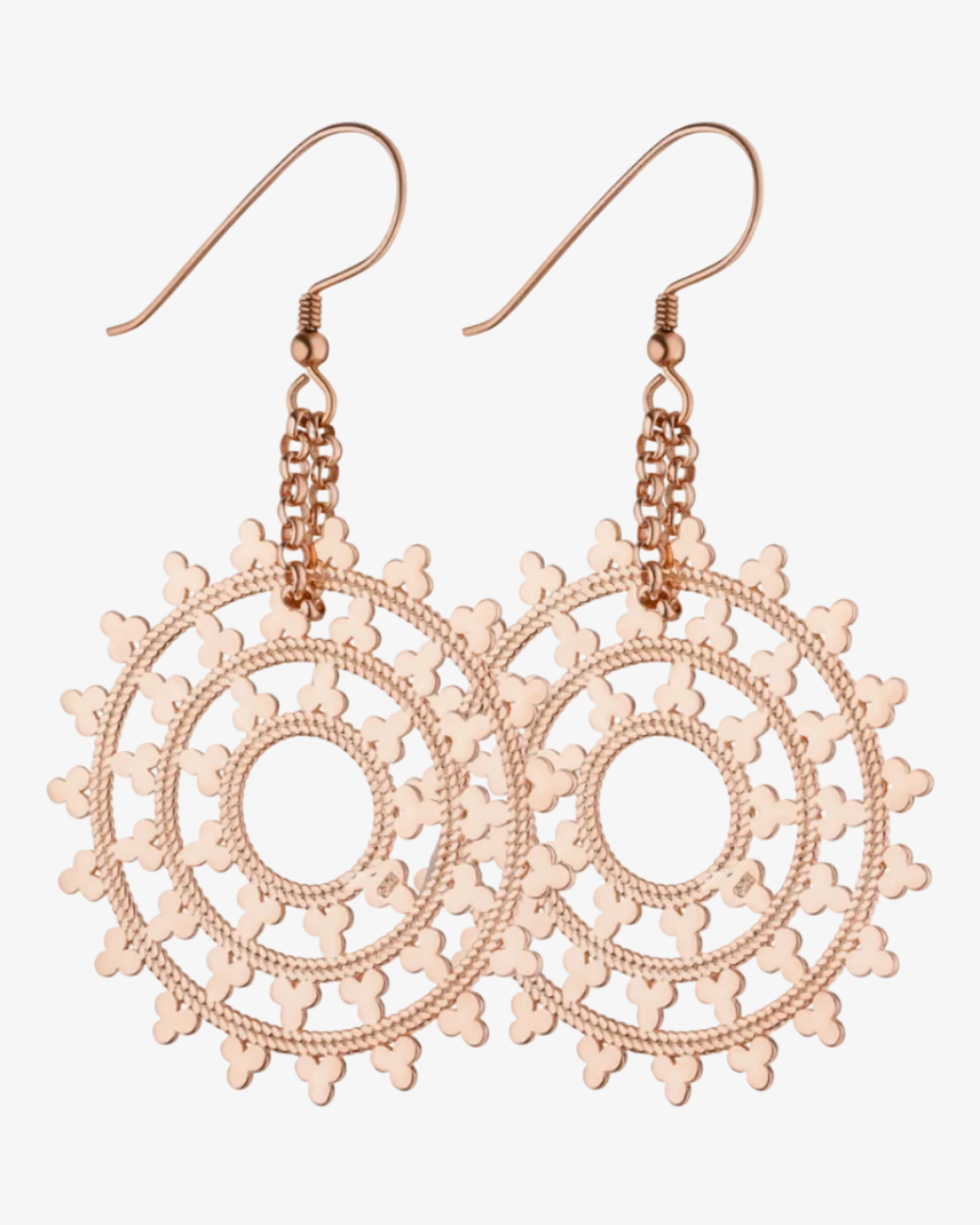 Wheel of Karma Ohrhänger Rosé – Ohrringe von Hoffnungsträger