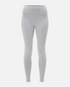 greenyogashop Leggings FARIBAA in Silber Melange aus Bio-Baumwolle mit elastischem Bund und Slim-Fit-Passform
