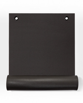 greenyogashop ENDURA Fitnessmatte in Schwarz mit 10mm Dicke, Ösen zur Aufhängung und robuster, strukturierter Oberfläche