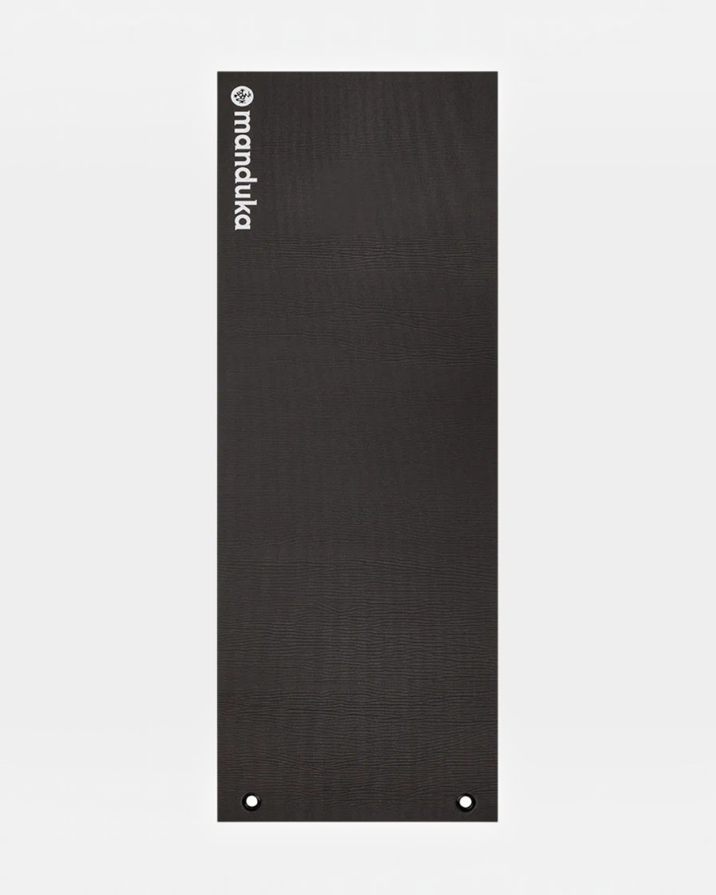 Schwarze 10mm ENDURA Fitnessmatte von greenyogashop mit Ösen für intensives Training und Gelenkschutz