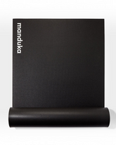 greenyogashop P/ROX Hybrid-Fitnessmatte in Schwarz, 6mm stark, strapazierfähig für intensives Krafttraining