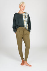 Kismet Batik Sweater Seaweed