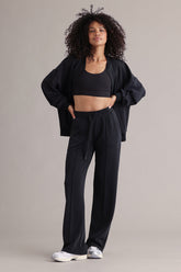 Lux Bomber Jacket Black – Seitenansicht – Hey Honey