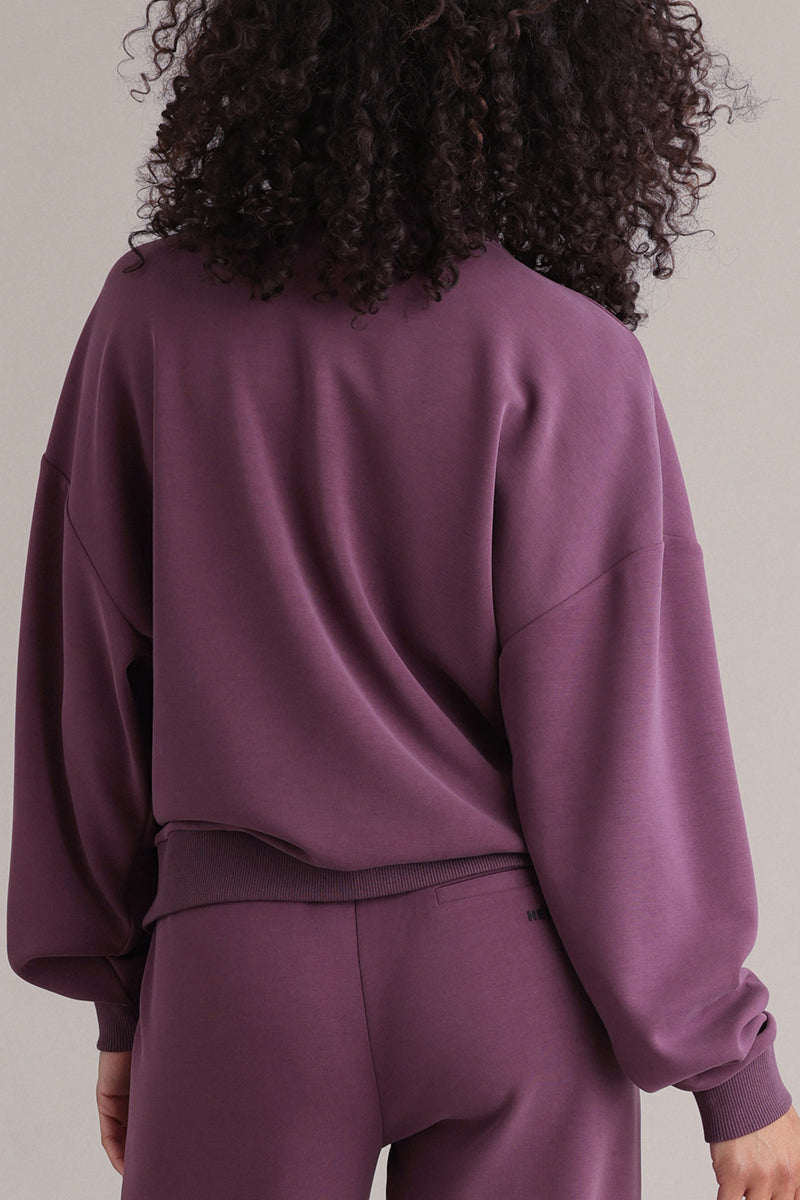 Lux Bomber Jacket Italian Plum – Bewegungsaufnahme – Hey Honey