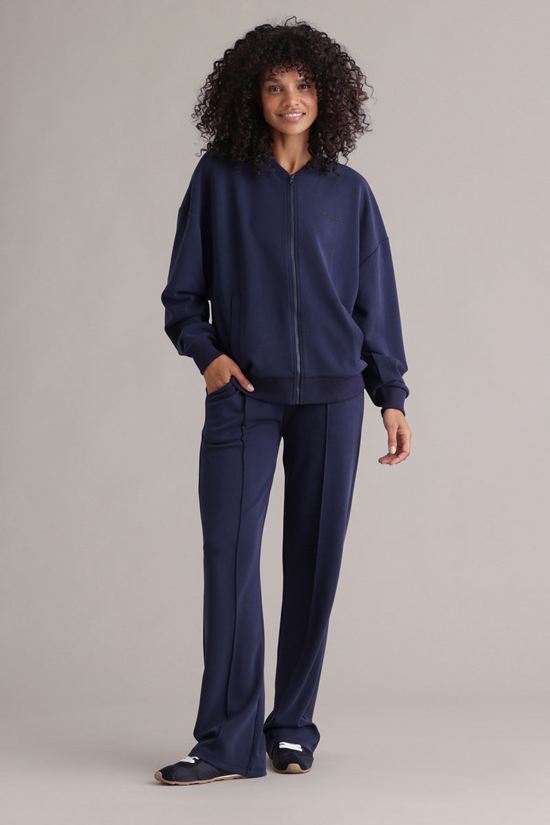 Lux Bomber Jacket Baritone Blue – Rückenansicht – Hey Honey