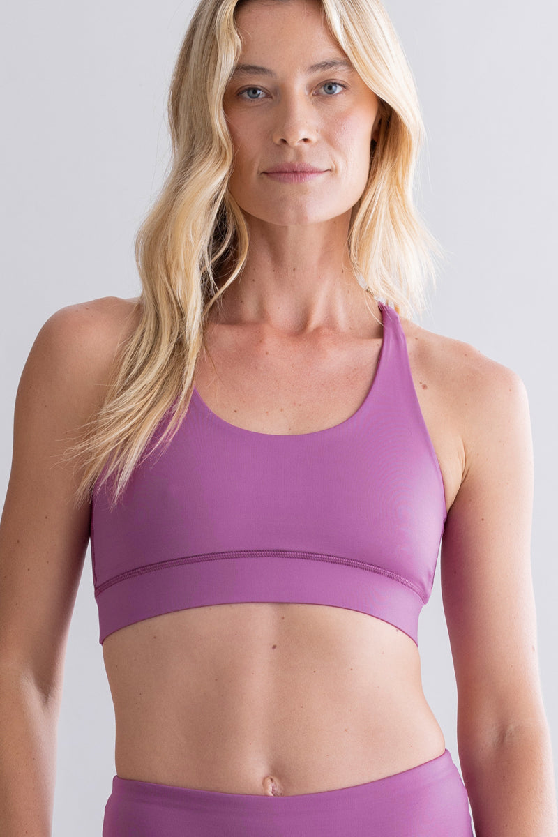 Criss-Cross Bra - Striking Purple