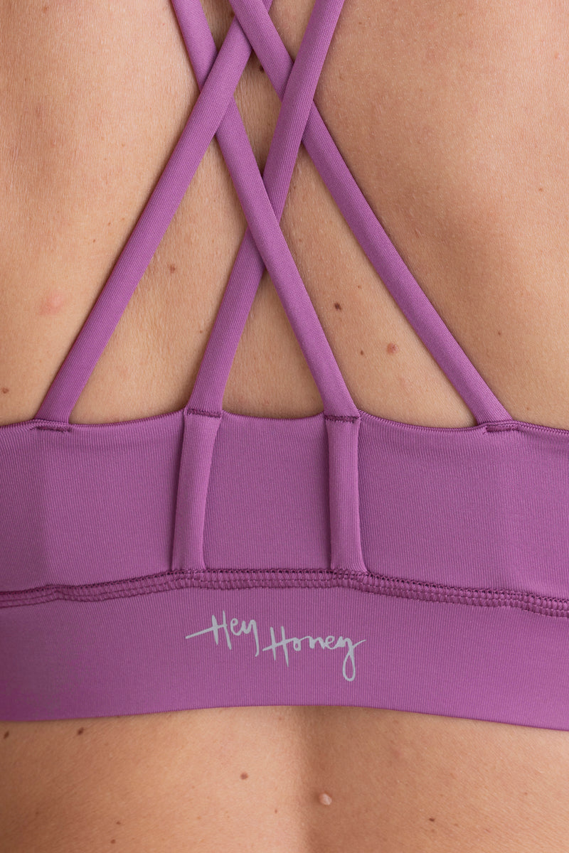 Criss-Cross Bra - Striking Purple