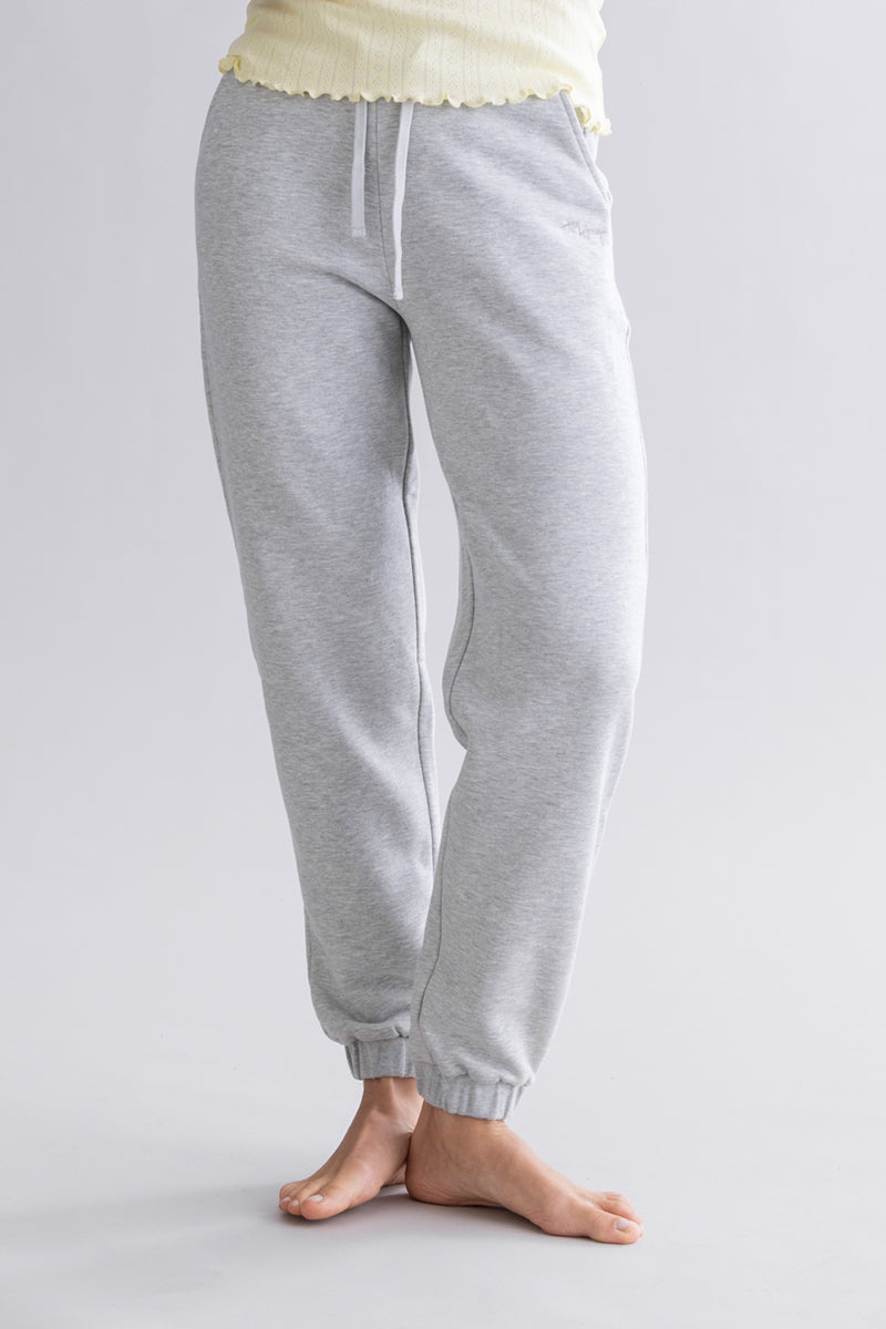 Cuff Sweat Pants - Grey Melange