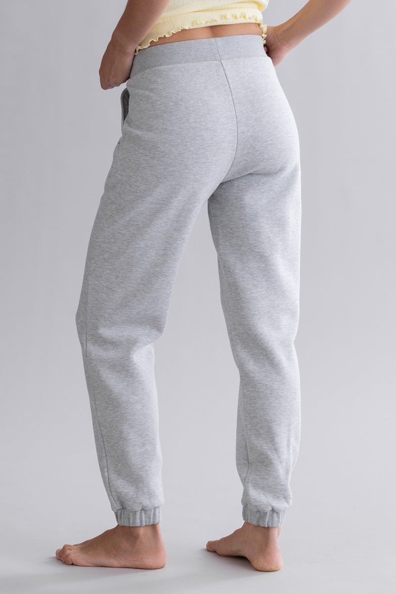Cuff Sweat Pants - Grey Melange