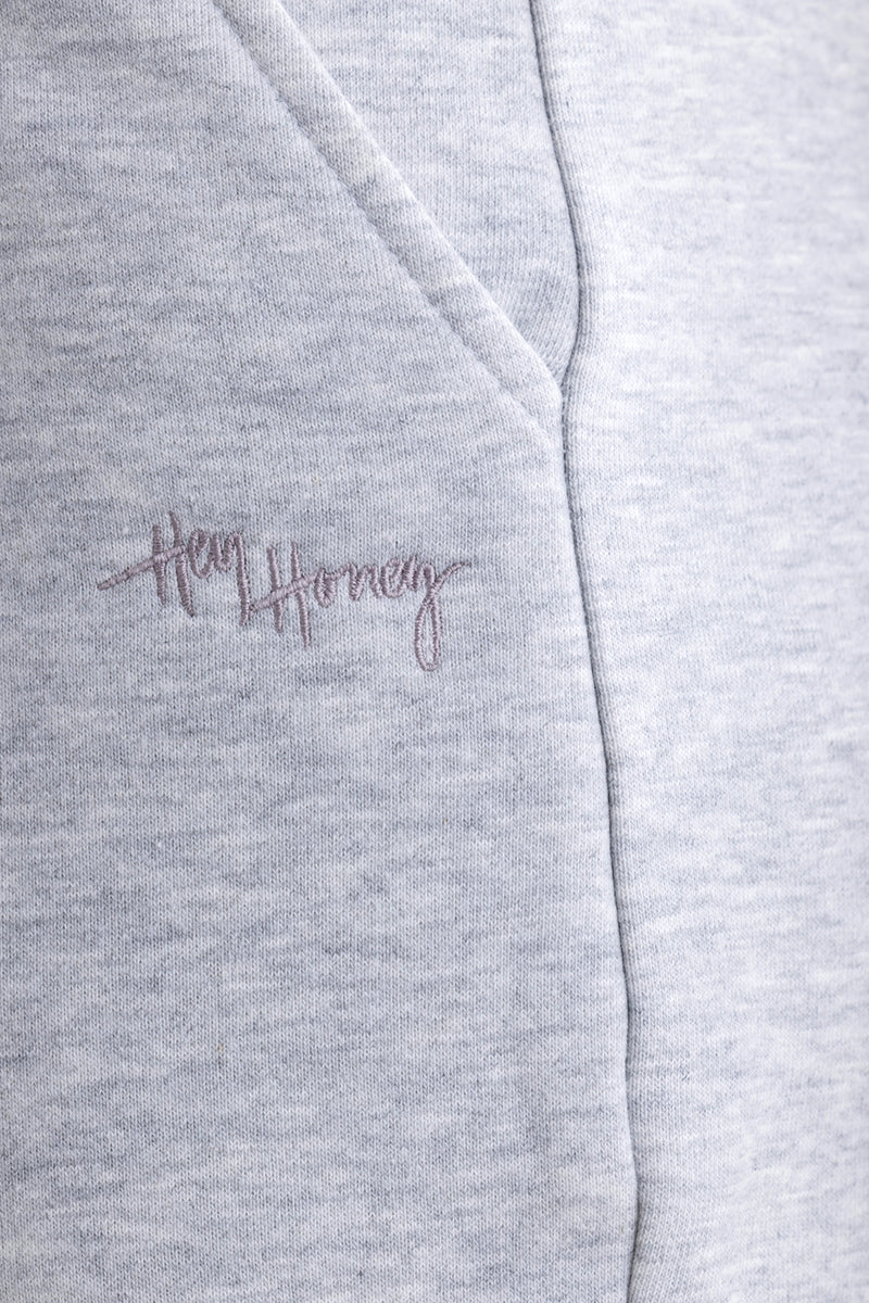 Cuff Sweat Pants - Grey Melange