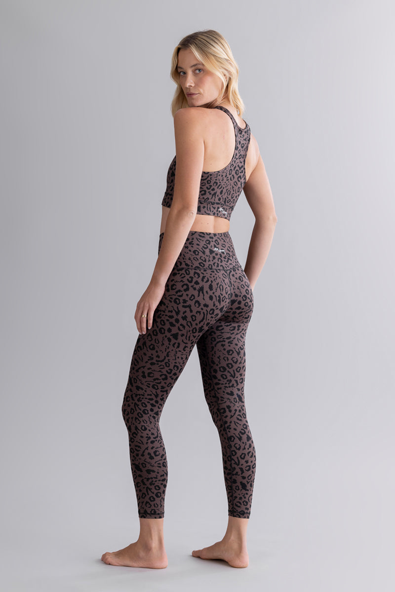 Leggings Cropped Mono Leo - Soft Brown