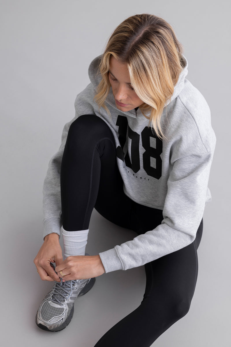 Hoodie Grey Melange 108