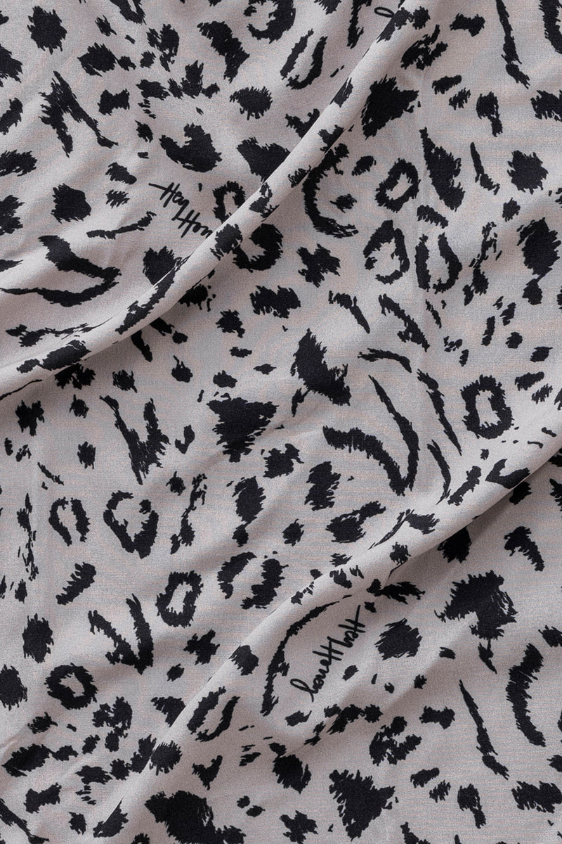 Big Scarf Mono Leo Oatmeal