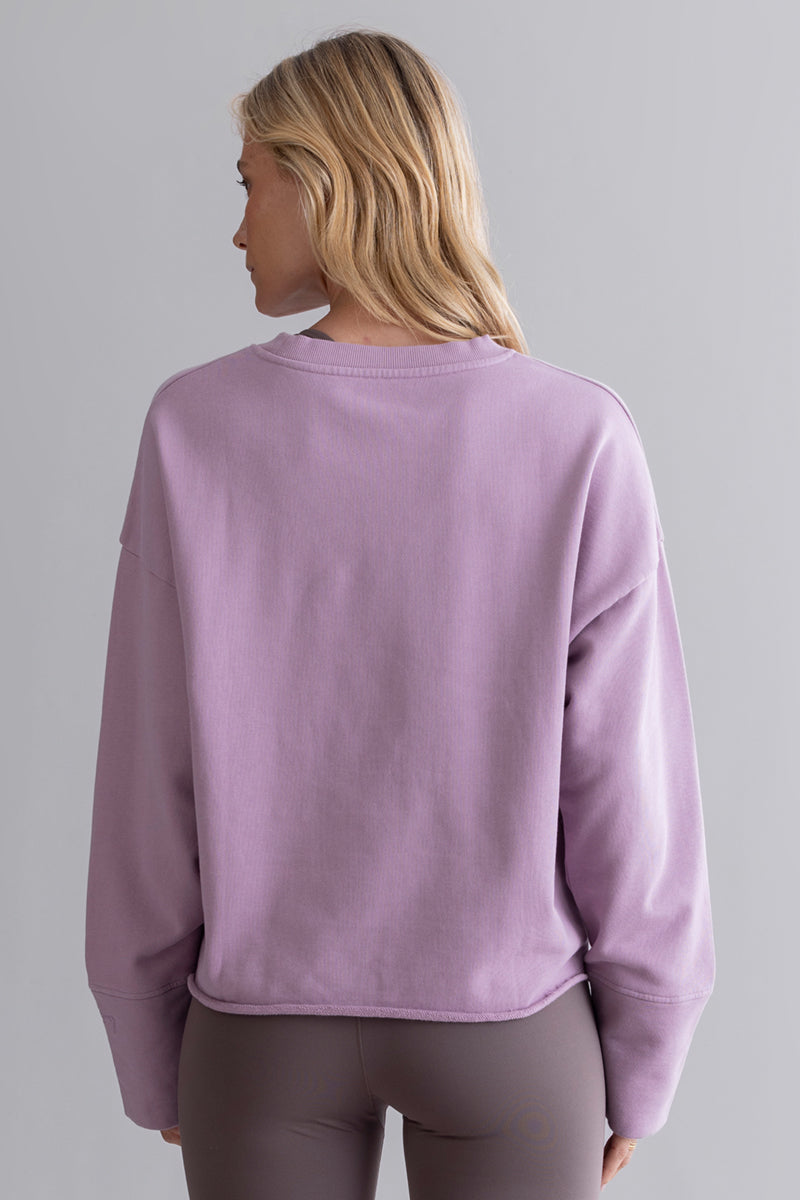 Open Edge Sweater Mauve
