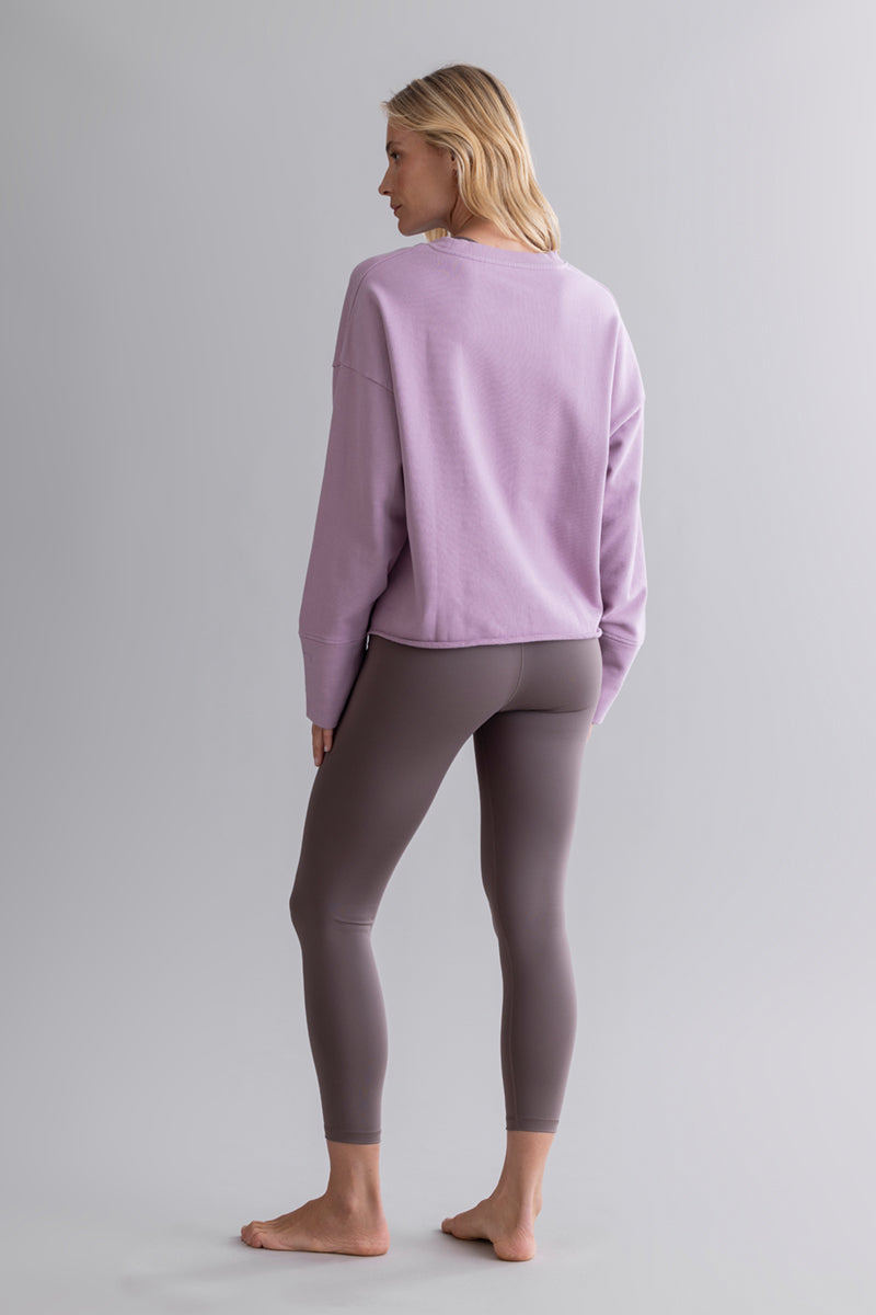 Open Edge Sweater Mauve