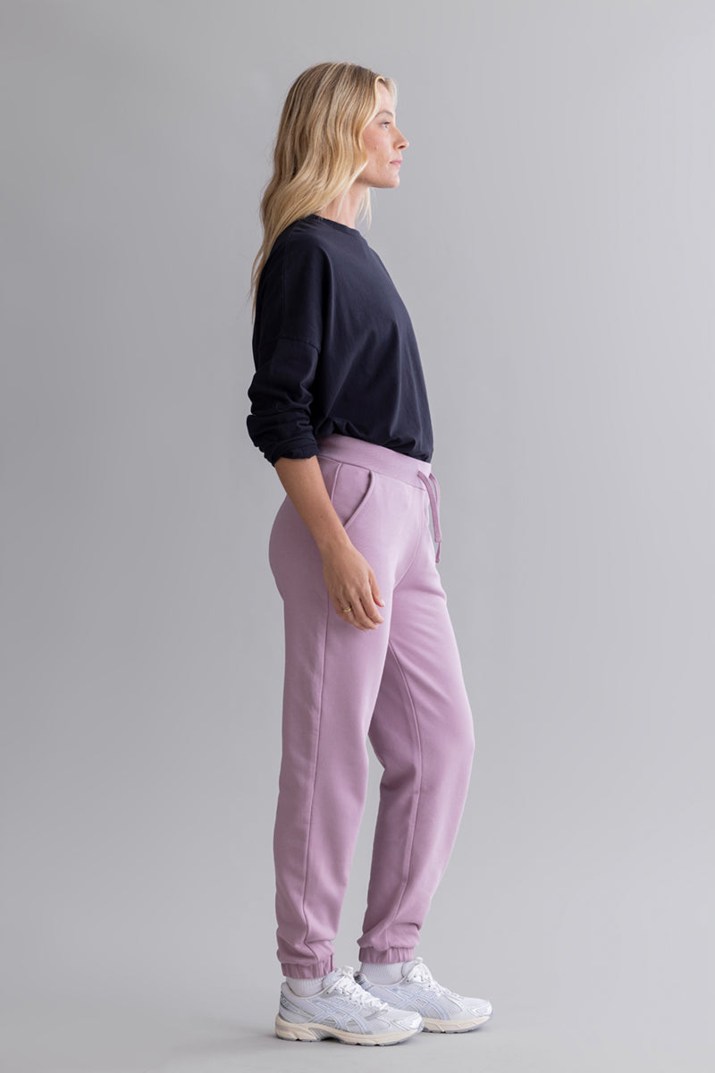 Cuff Sweat Pants - Mauve
