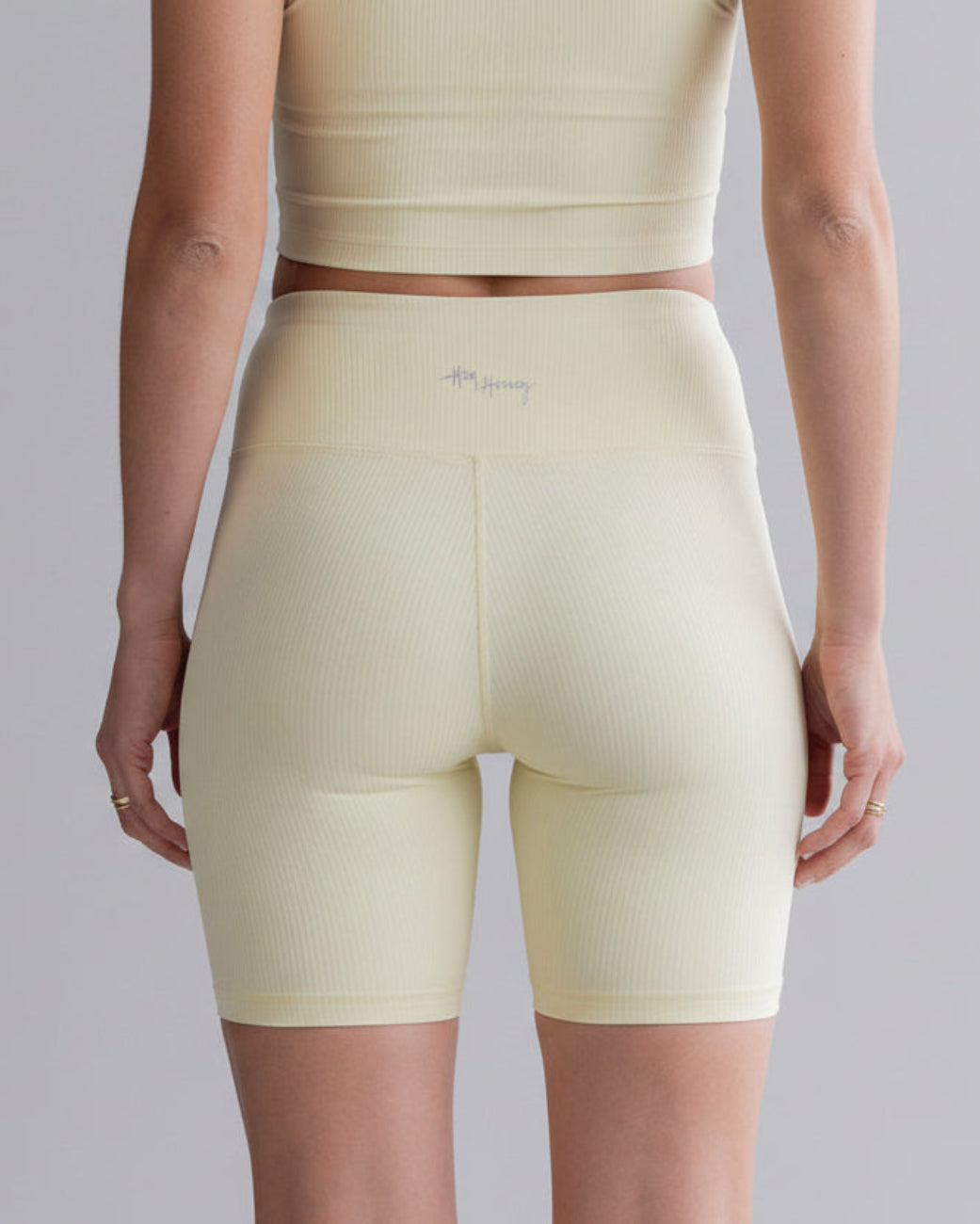 Biker Ribbed - Pastel Yellow