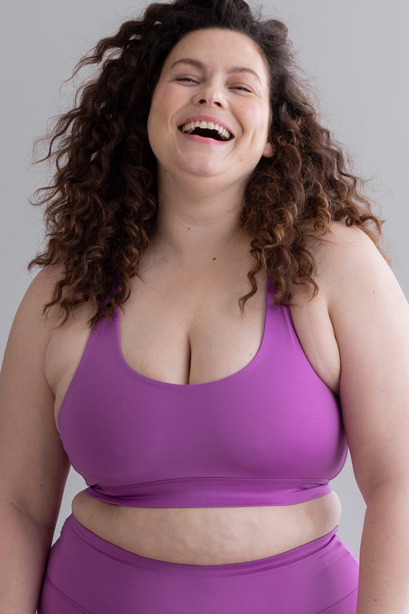 Criss-Cross Bra - Striking Purple