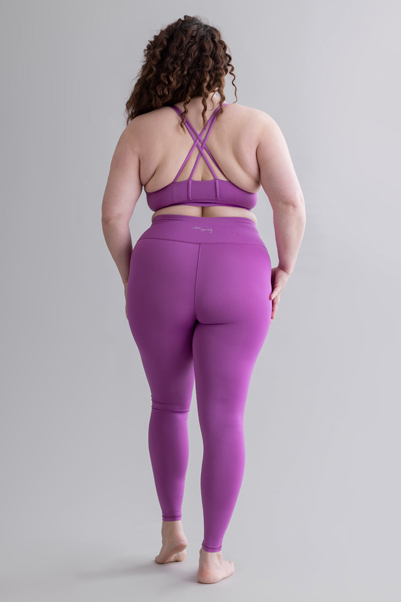 Criss-Cross Bra - Striking Purple