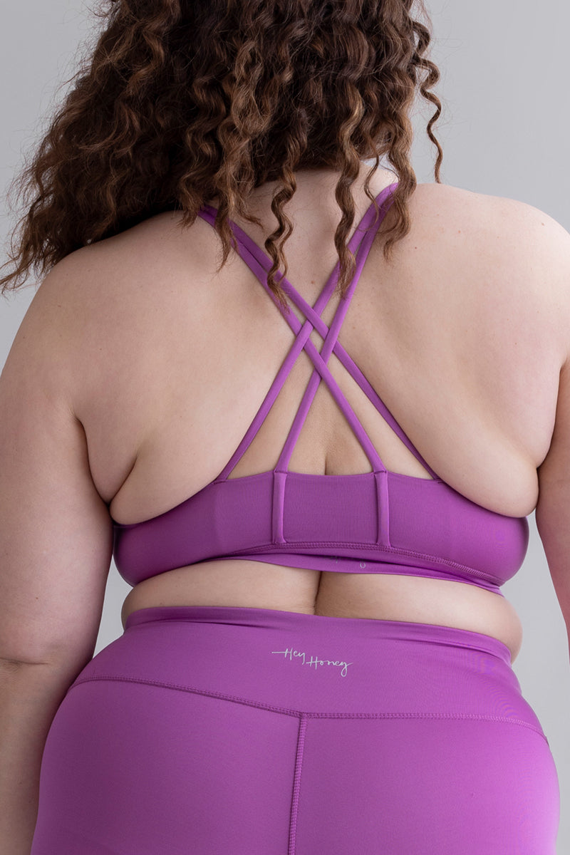 Criss-Cross Bra - Striking Purple