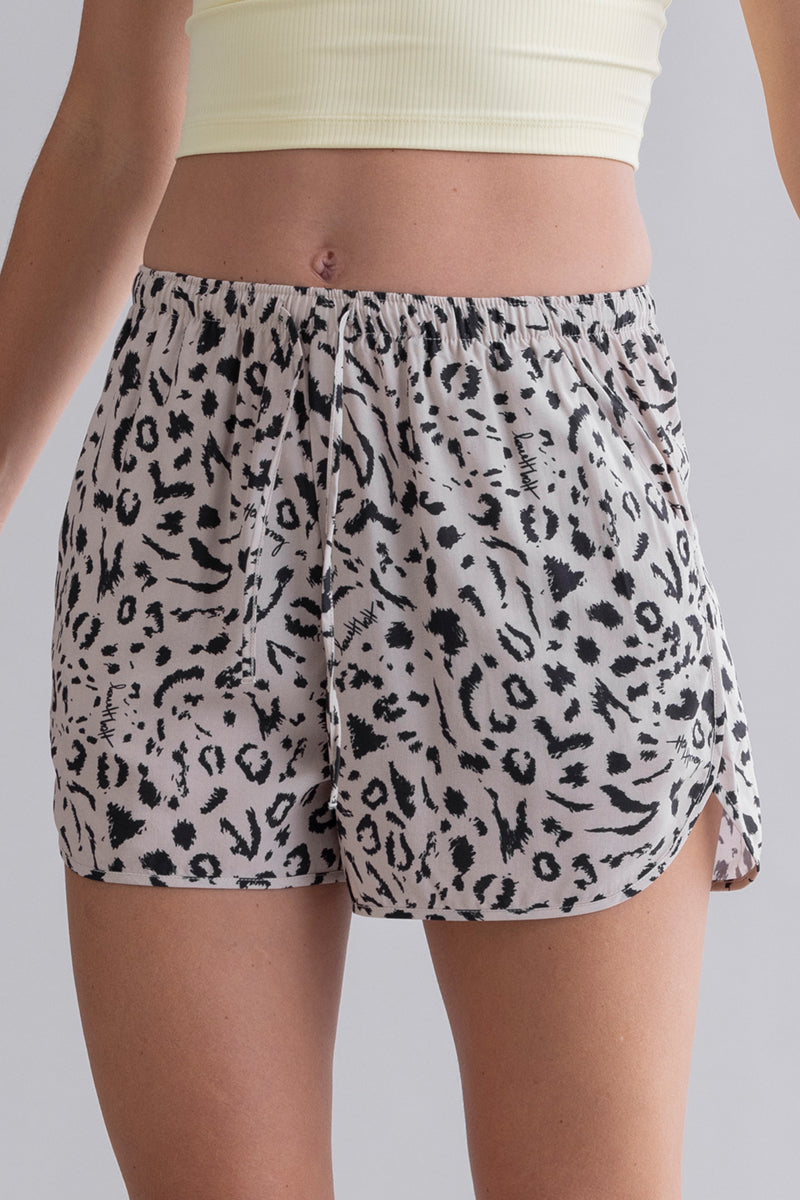 Summer Shorts Mono Leo Oatmeal