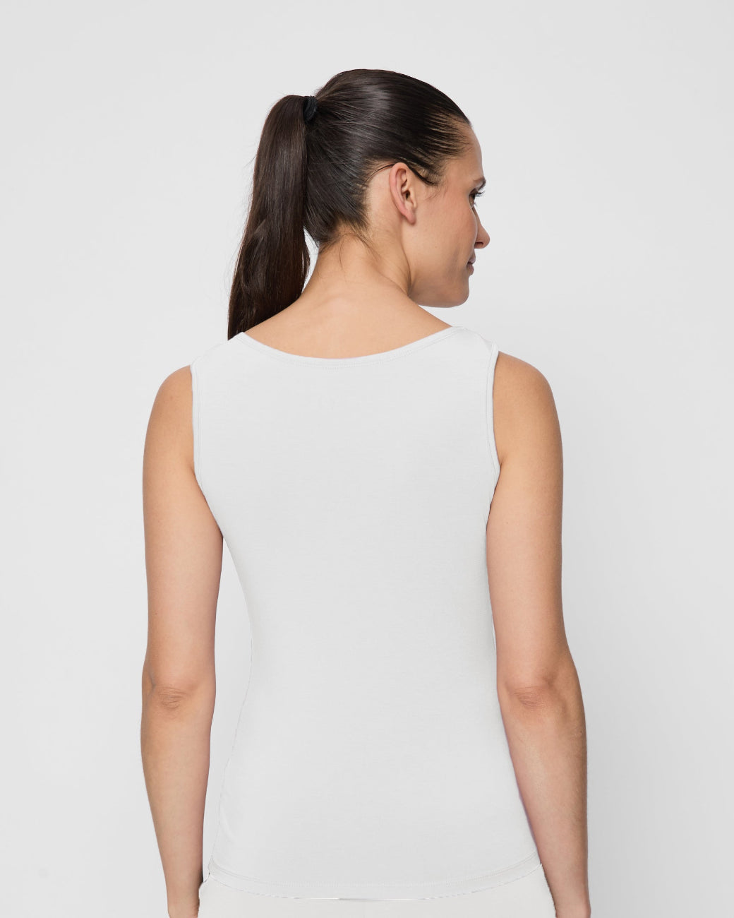 Boat Neck Top - Soft White