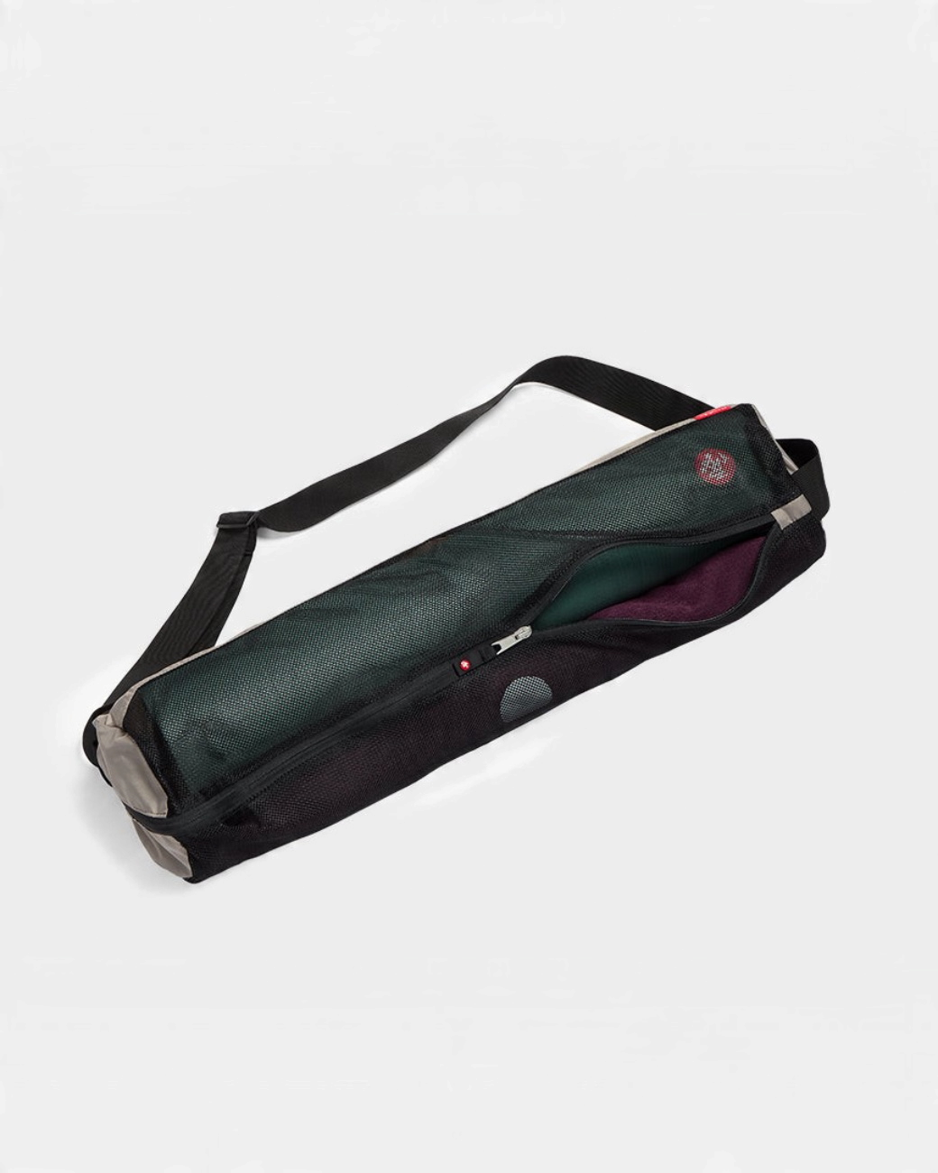 greenyogashop Yogatasche Breathe Easy in Cinder mit atmungsaktivem Mesh-Design und verstellbarem Schultergurt