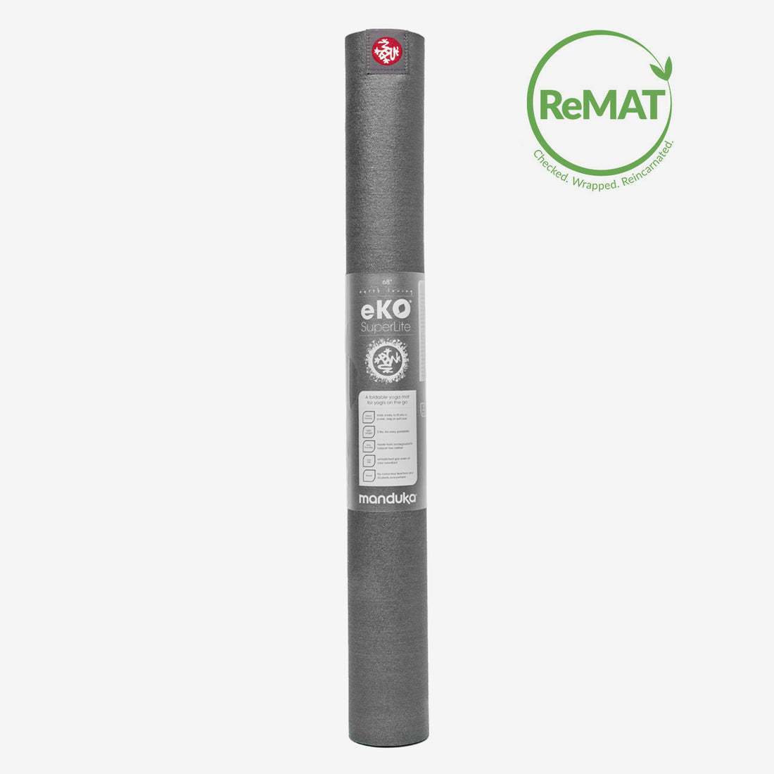 Manduka - eKO SuperLite - Charcoal - ReMAT