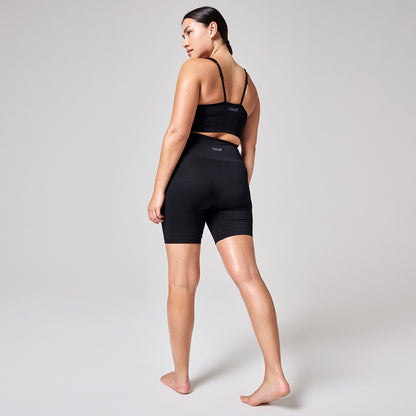 Casall Bikerhose - Seamless Graphical Rib - Black   