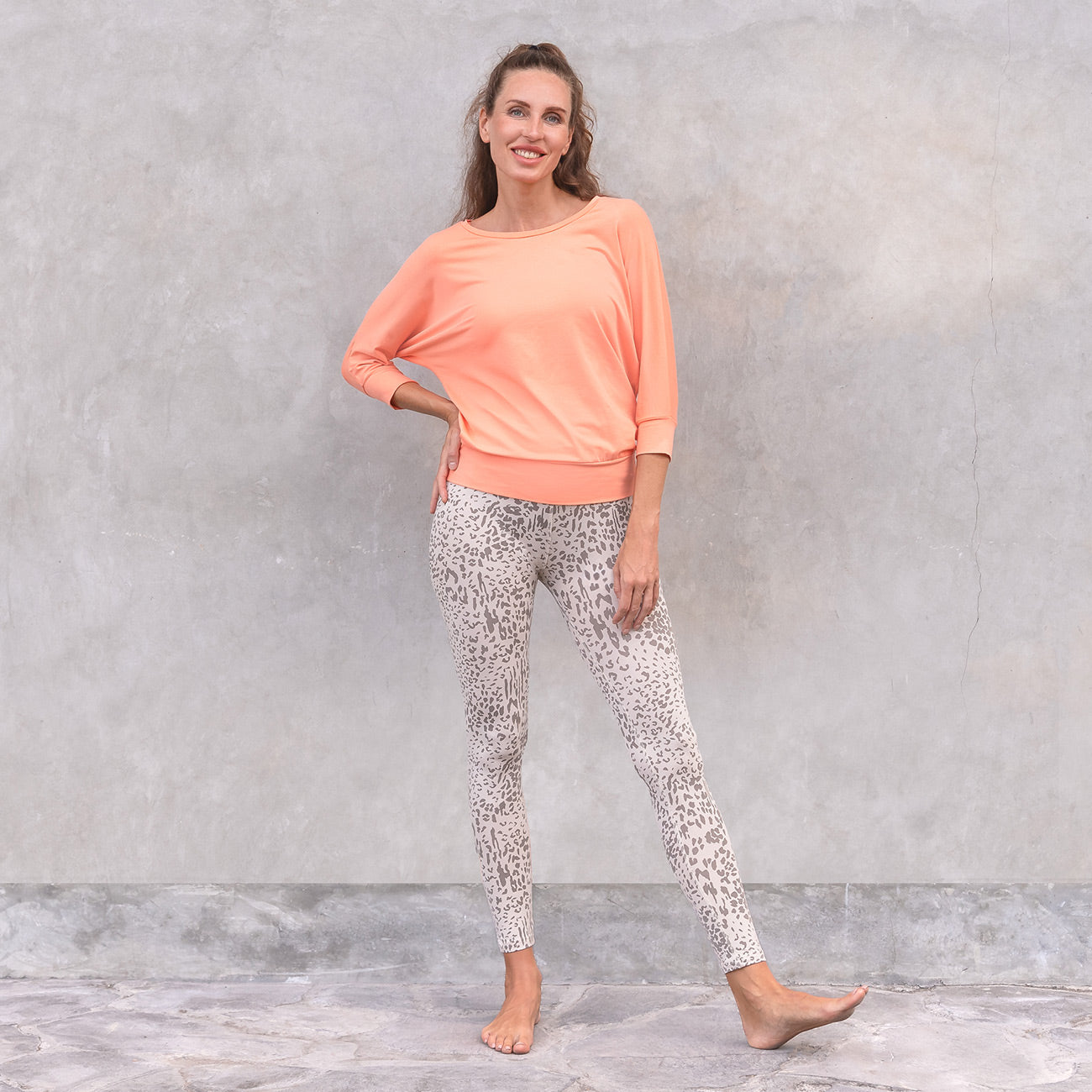 Leggings Susan - Creme Grey