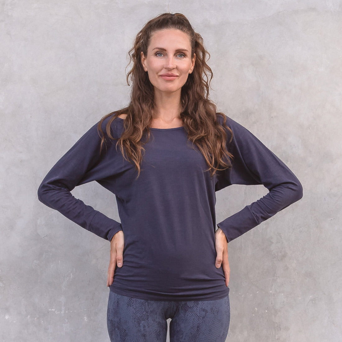Langarmshirt Yanti - Nightblue