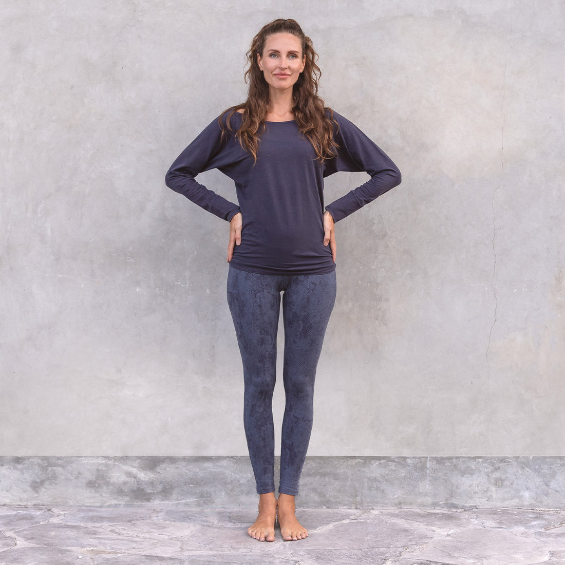 Langarmshirt Yanti - Nightblue