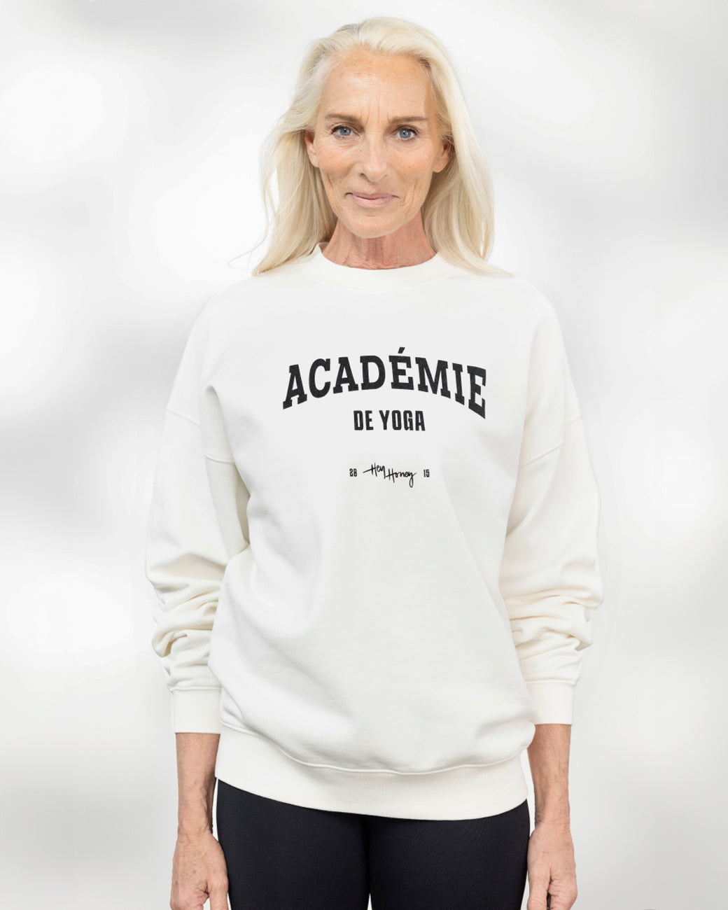 Hey Honey Sweater Academie - White   