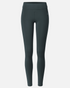 greenyogashop Classic Leggings in Dunkelgrün aus weicher Bambusviskose mit extrahohem Umschlagbund