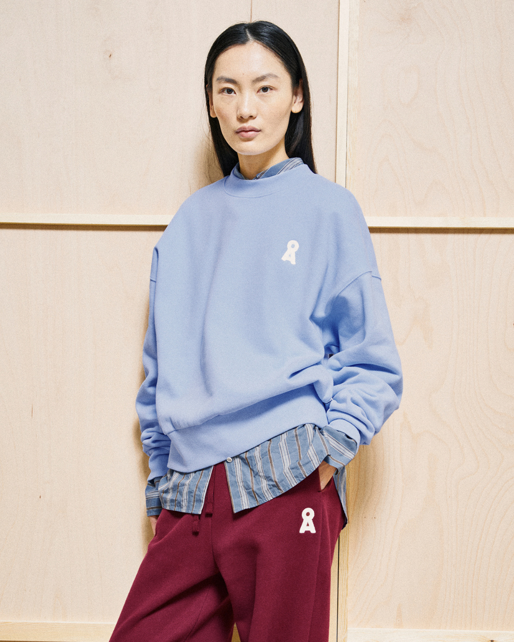 ICONIC Å ALIZAA SWEAT - Soft Blue